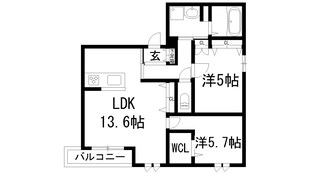 LIZE西宮仁川の物件間取画像